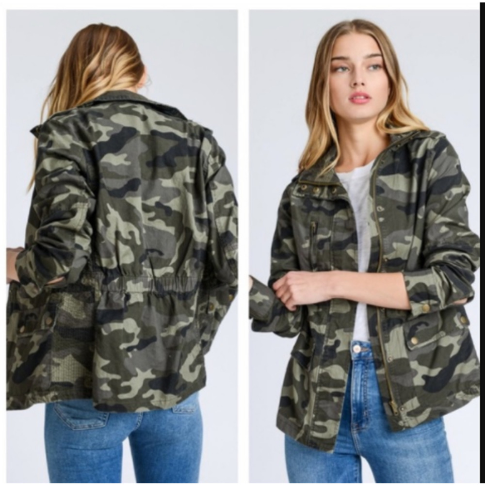 Love Tree camo cargo jacket